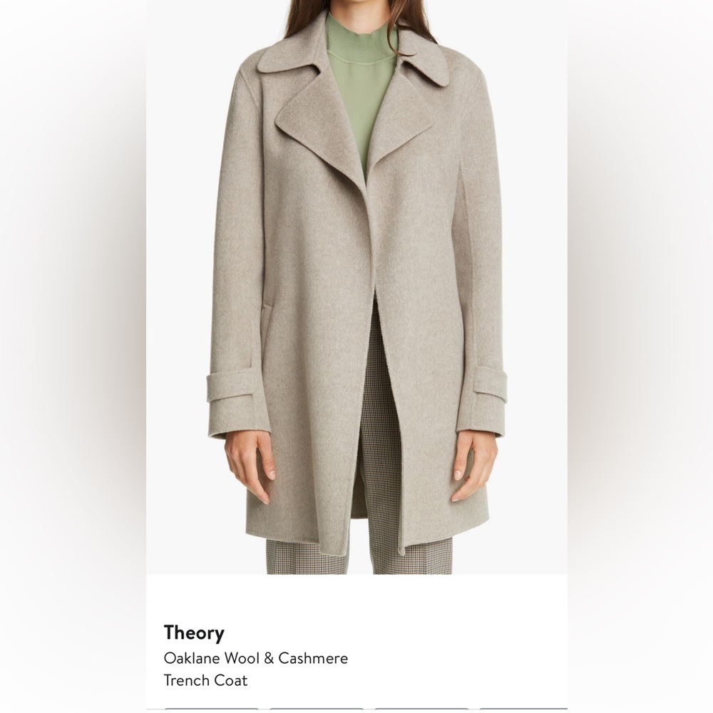 Theory Taupe Wool Jacket Sz L